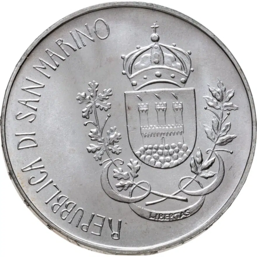 Сан-Марино 500 лир (lire) 1981 "2000 лет со дня смерти Вергилия", реверс