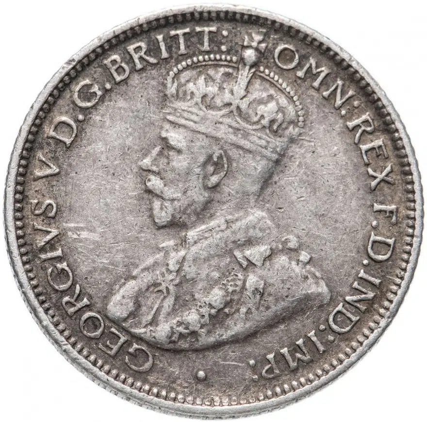 Австралия 6 пенсов (pence) 1925, реверс