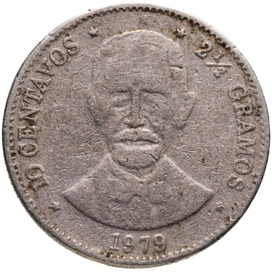 Доминикана 10 сентаво (centavos) 1979