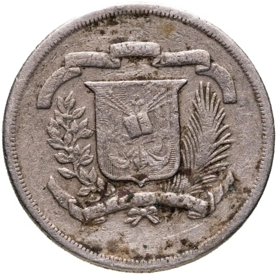 Доминикана 10 сентаво (centavos) 1979, реверс