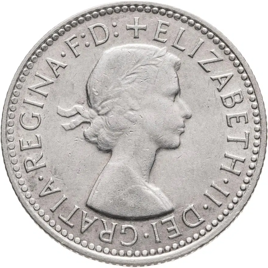 Австралия 1 шиллинг (shilling) 1959, аверс