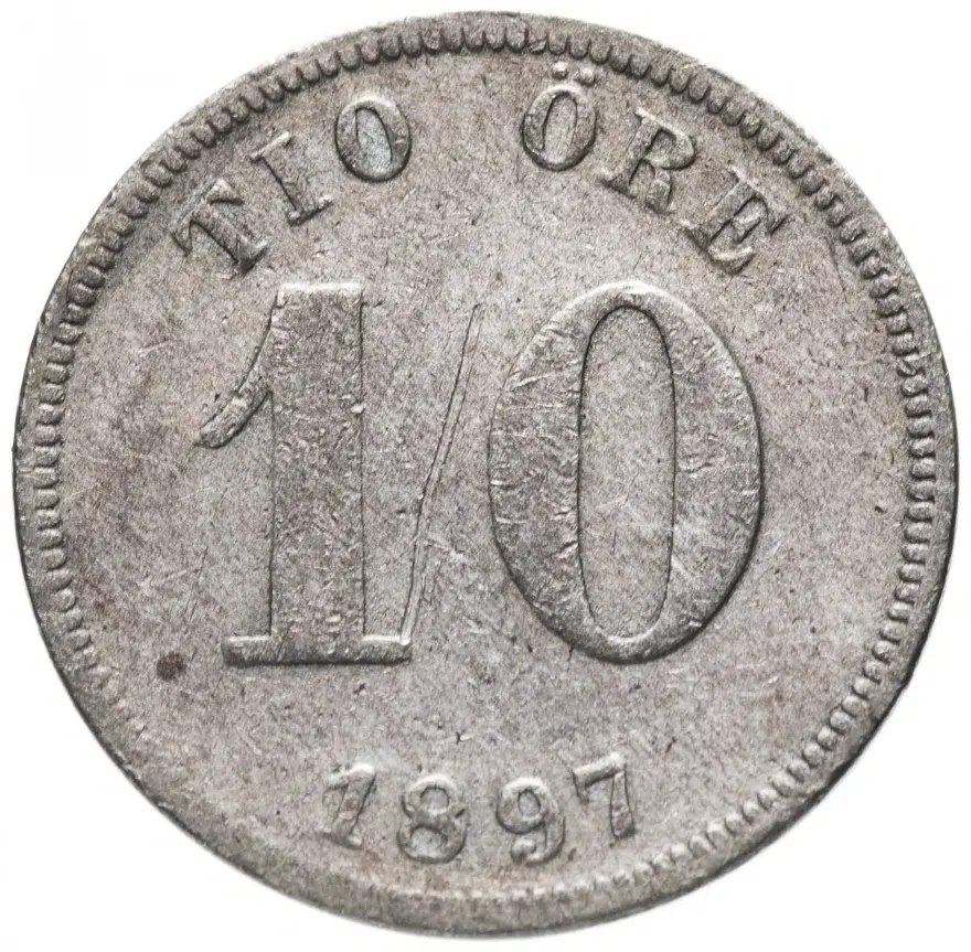Швеция 10 эре (ore) 1897