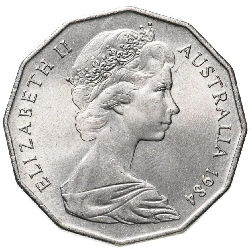 Австралия 50 центов (cents) 1984, реверс