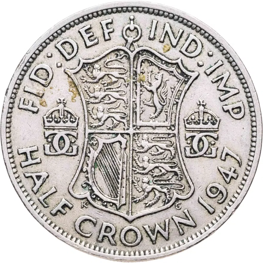 Великобритания 1/2 кроны (crown) 1947