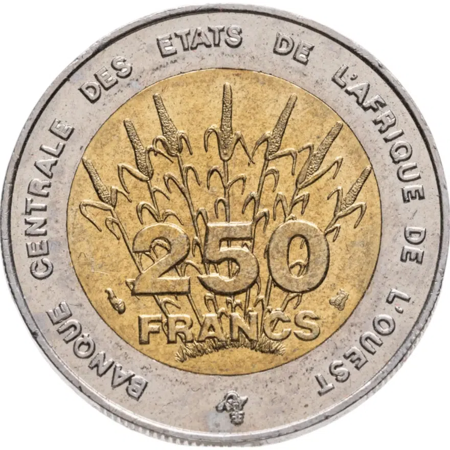 Западная Африка (BCEAO) 250 франков (francs) 1996