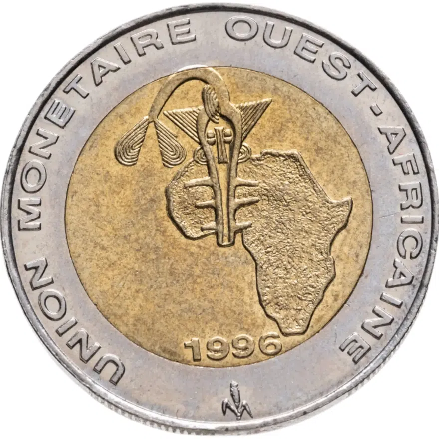 Западная Африка (BCEAO) 250 франков (francs) 1996, реверс