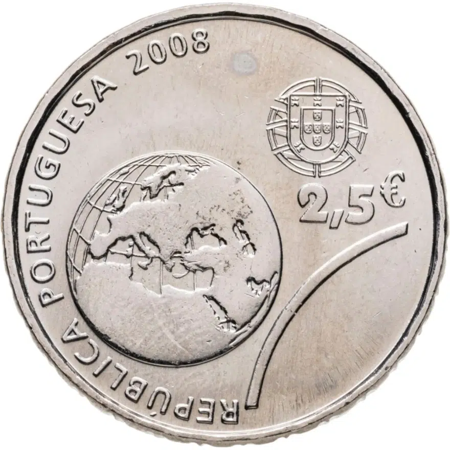 Португалия 2,5 евро (euro) 2008 "XXIX летние Олимпийские игры, Пекин 2008"