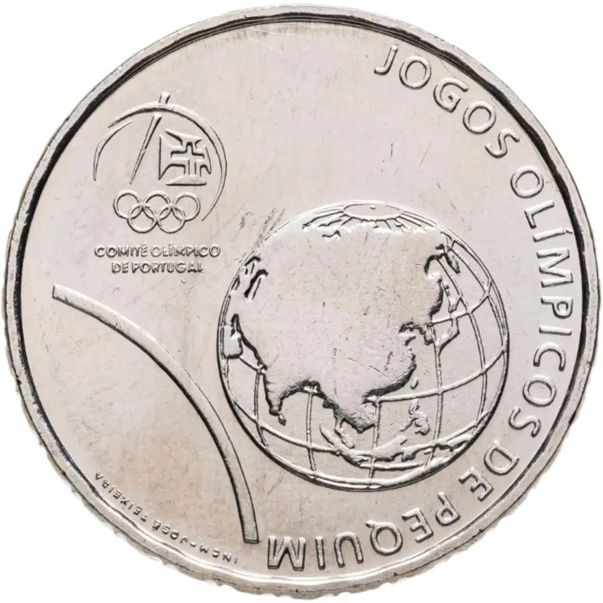 Португалия 2,5 евро (euro) 2008 "XXIX летние Олимпийские игры, Пекин 2008", реверс