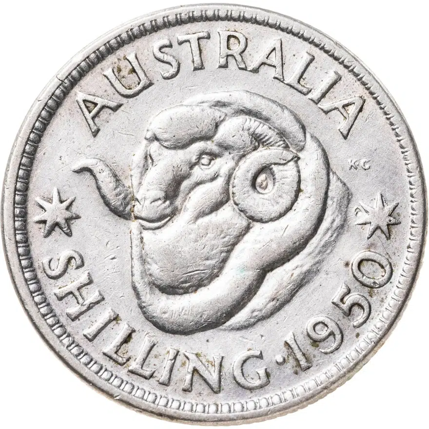Австралия 1 шиллинг (shilling) 1950