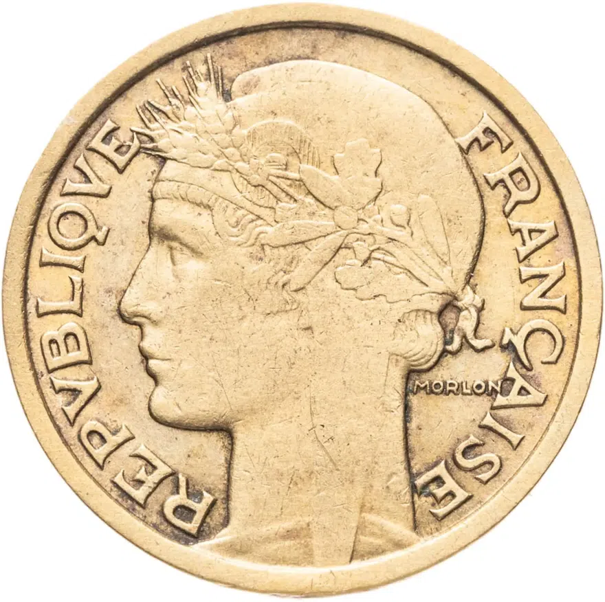 Франция 1 франк (franc) 1937, реверс