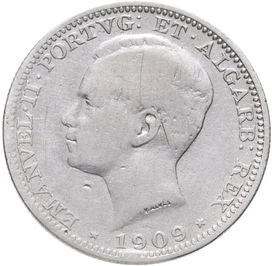 Португалия 200 рейс (reis) 1909