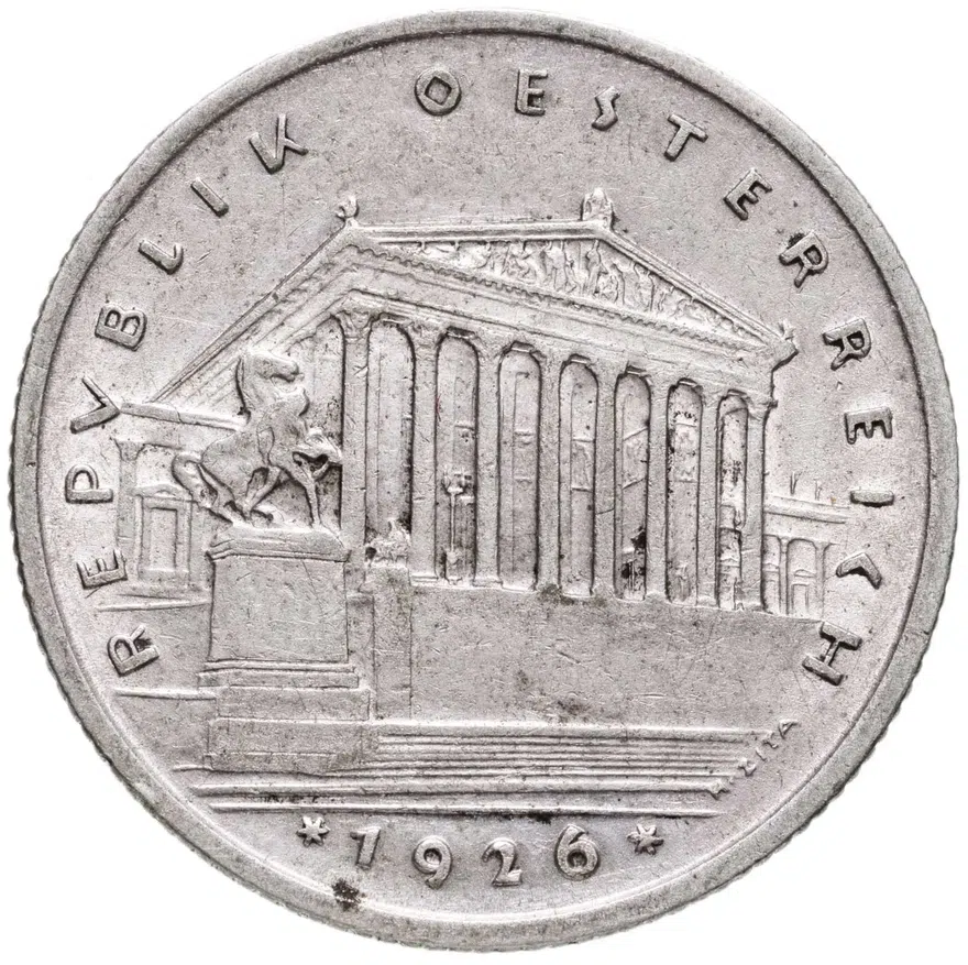 Австрия 1 шиллинг (shilling) 1926