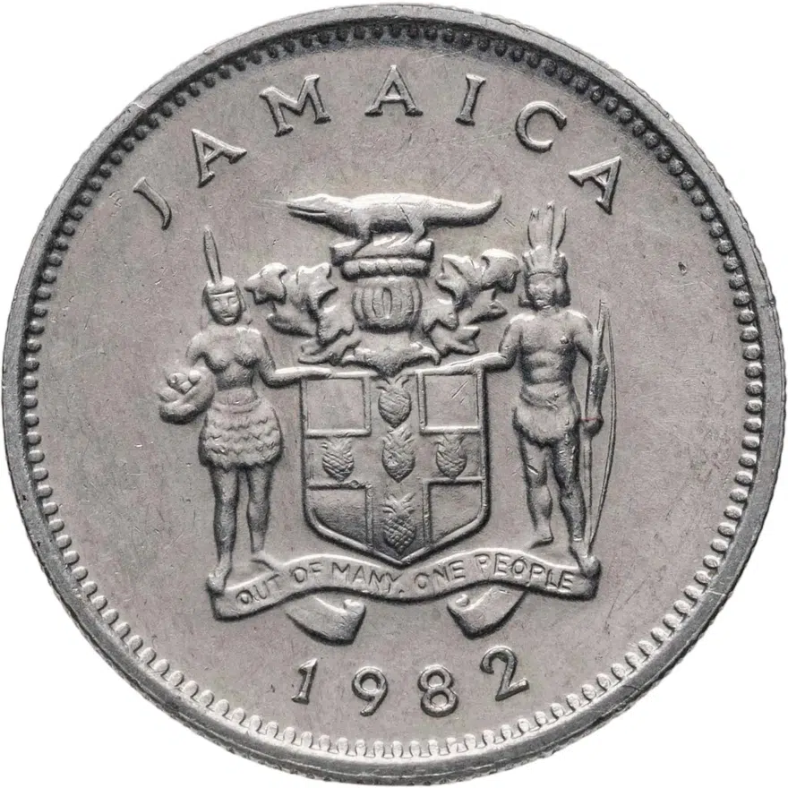 Ямайка 5 центов (cents) 1982, реверс
