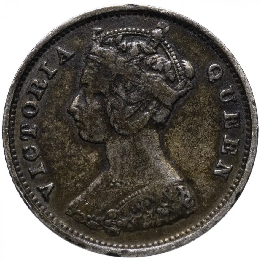 Гонконг 10 центов (cents) 1896, реверс