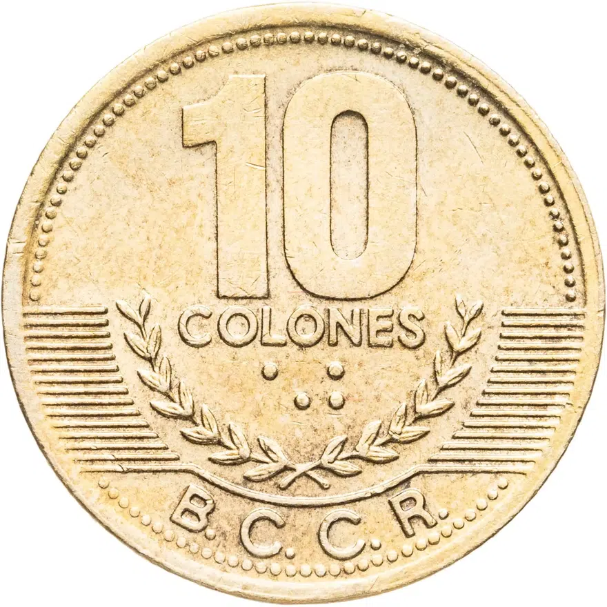 Коста-Рика 10 колонов (colones) 2002