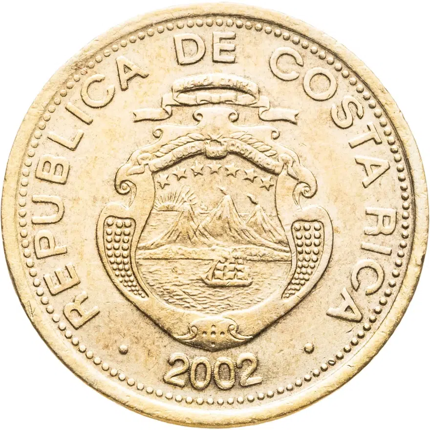 Коста-Рика 10 колонов (colones) 2002, реверс