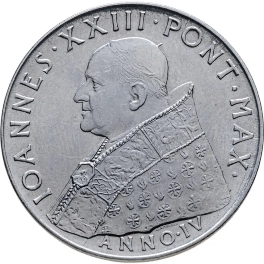 Ватикан 100 лир 1962 "Второй вселенский собор", реверс