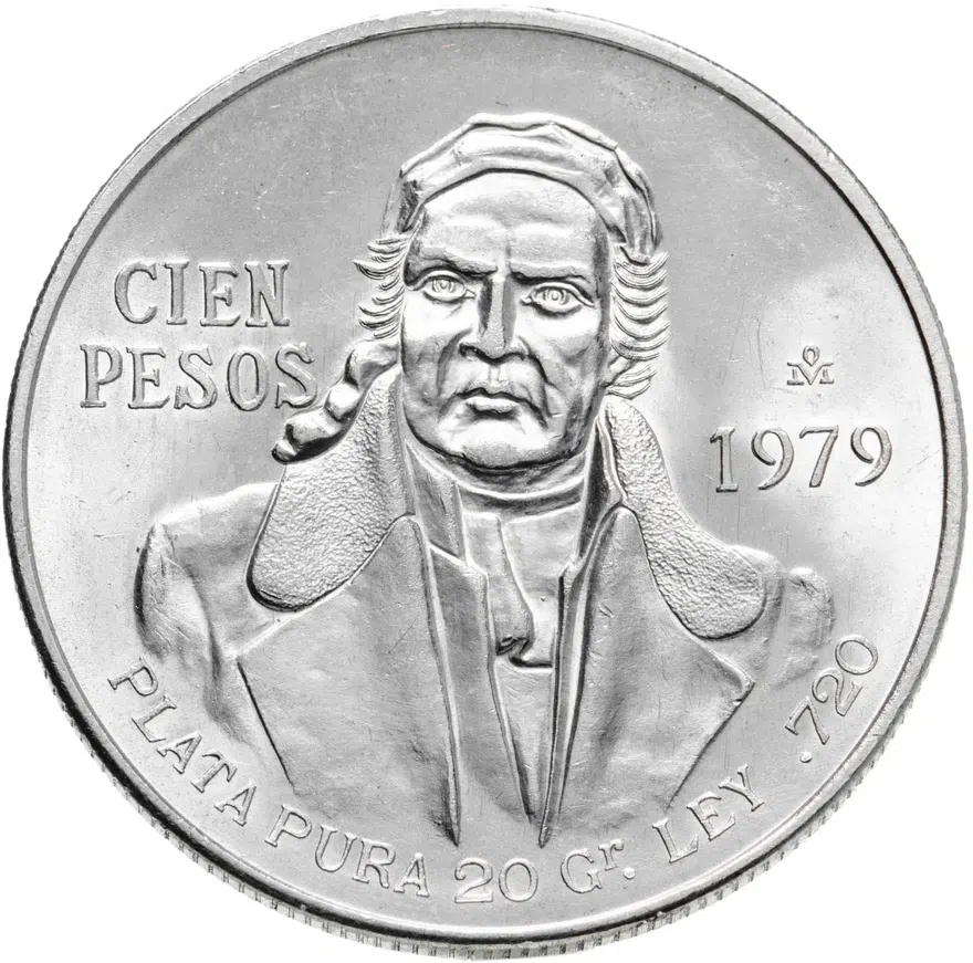 Мексика 100 песо (pesos) 1979