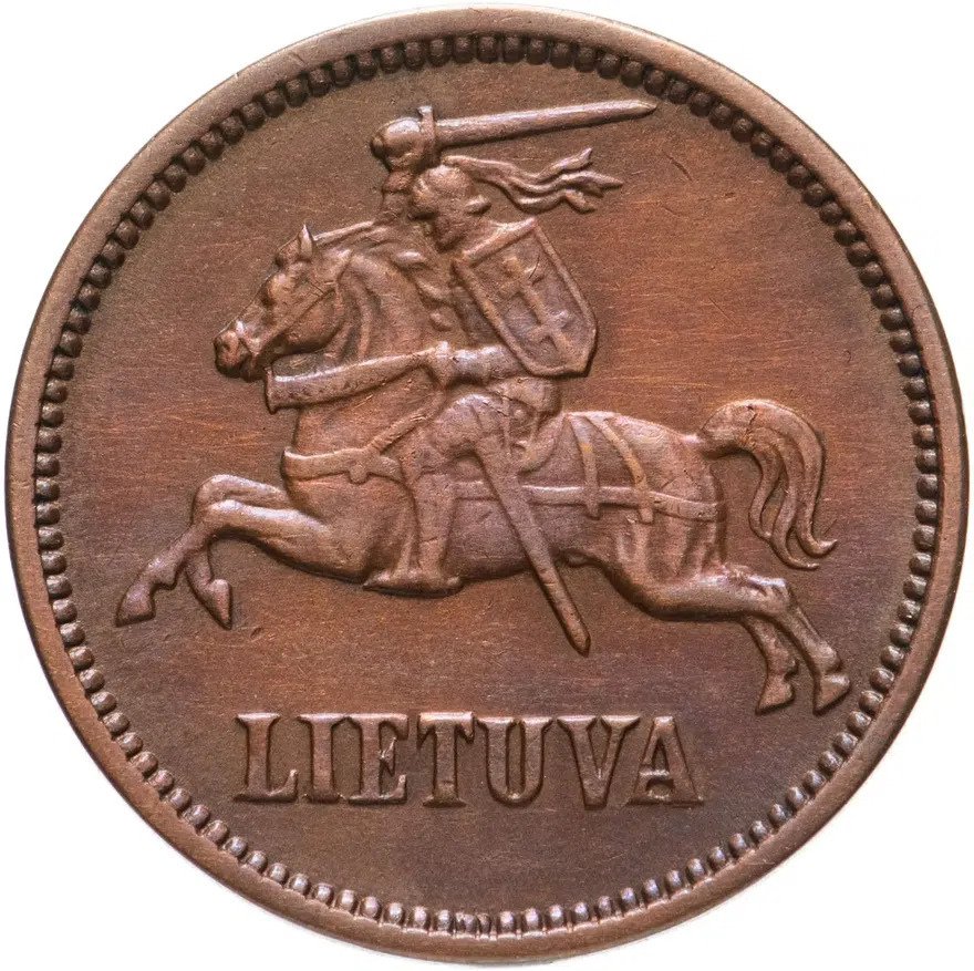 Литва 5 центов 1936, реверс