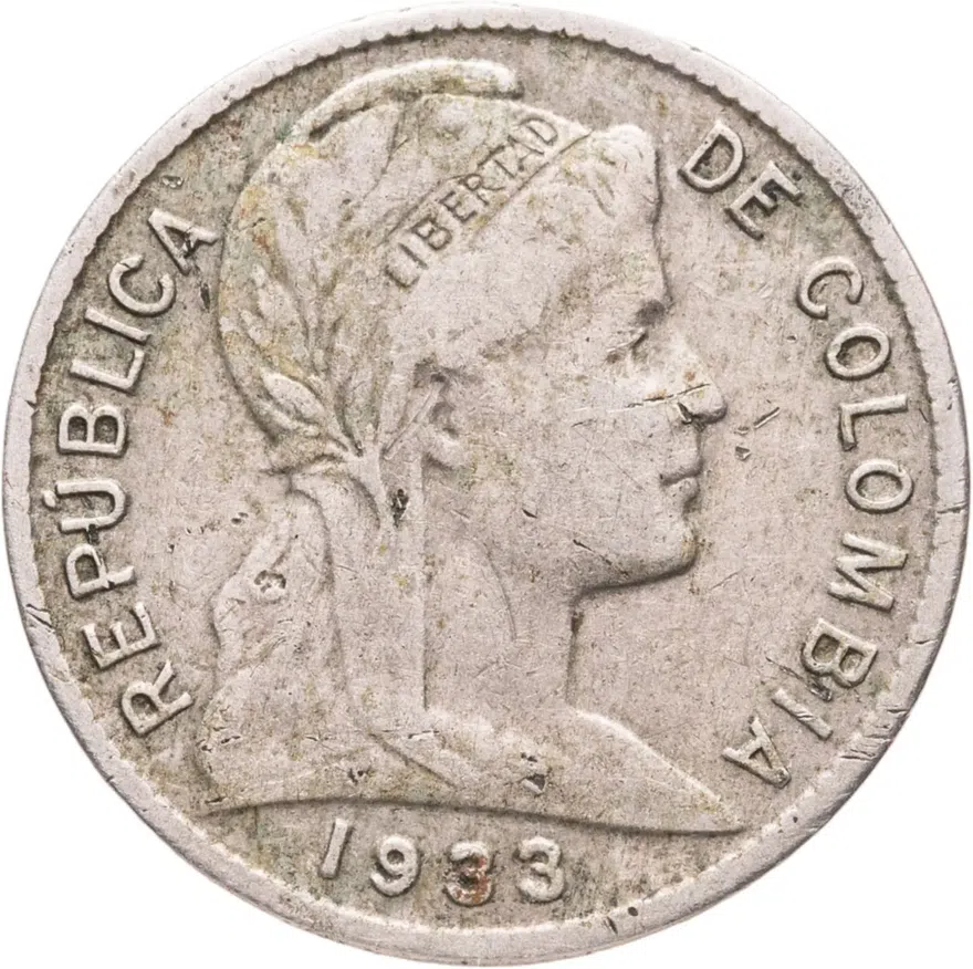 Колумбия 1 сентаво (centavo) 1933