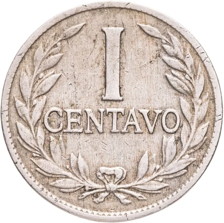 Колумбия 1 сентаво (centavo) 1933, реверс
