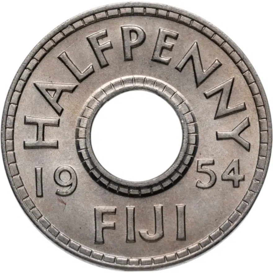 Фиджи 1/2 пенни (penny) 1954