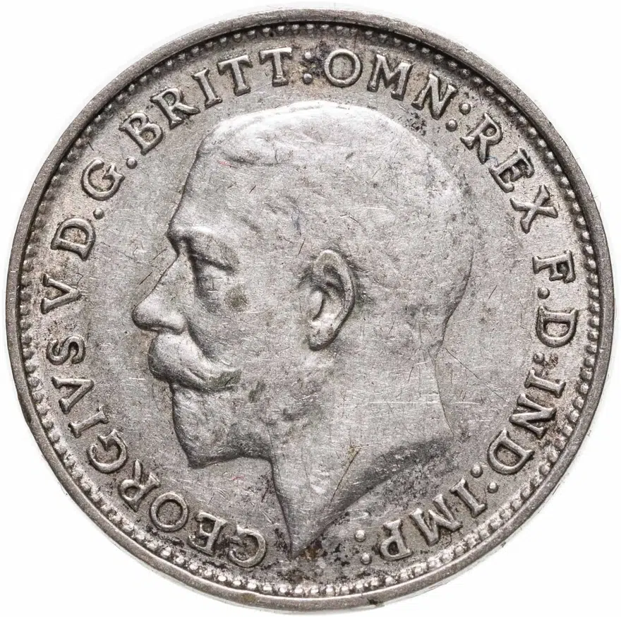 Великобритания 3 пенса (pence) 1925, аверс