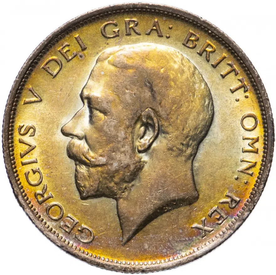 Великобритания 1/2 кроны (crown) 1916