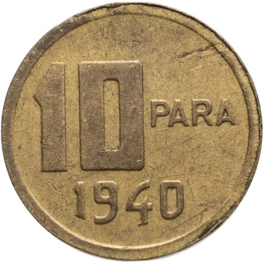 Турция 10 пар 1940, аверс