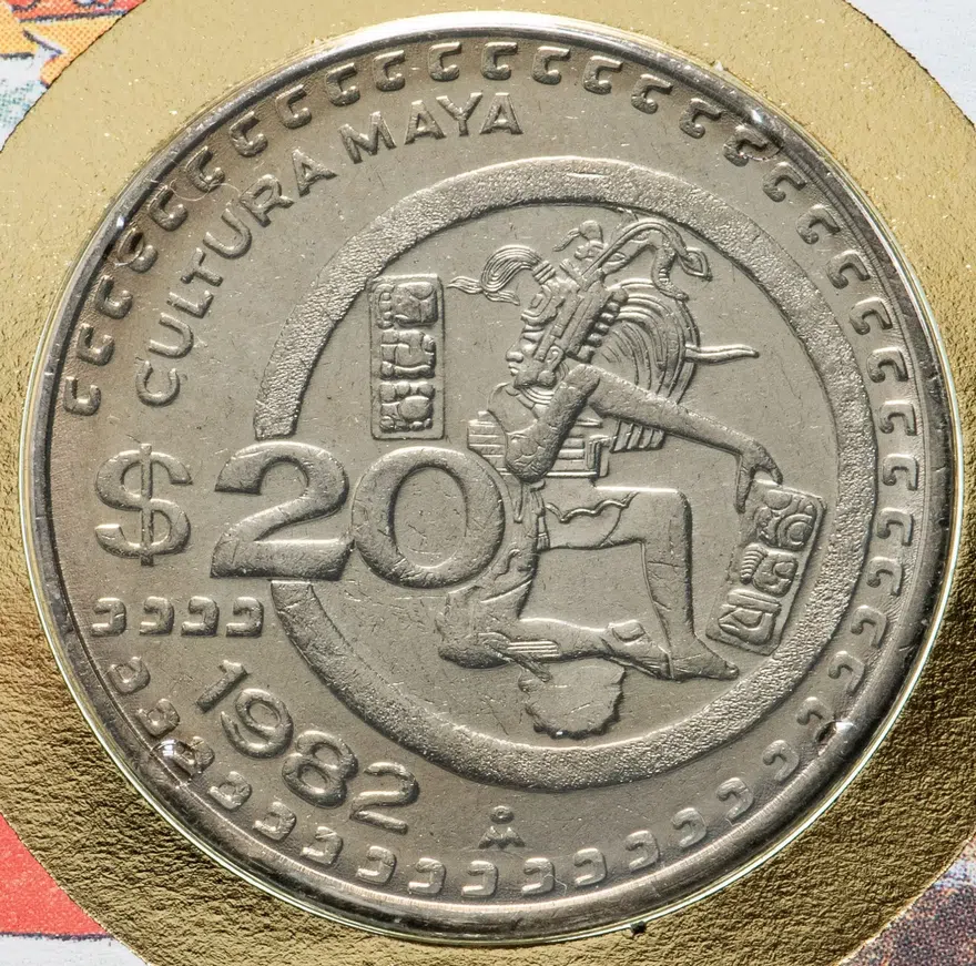 Мексика 20 песо (pesos) 1982, реверс