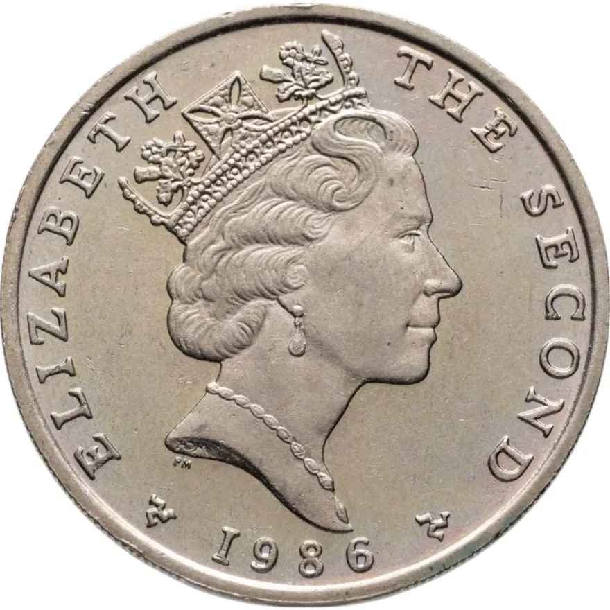 Остров Мэн 2 фунта (pounds) 1986