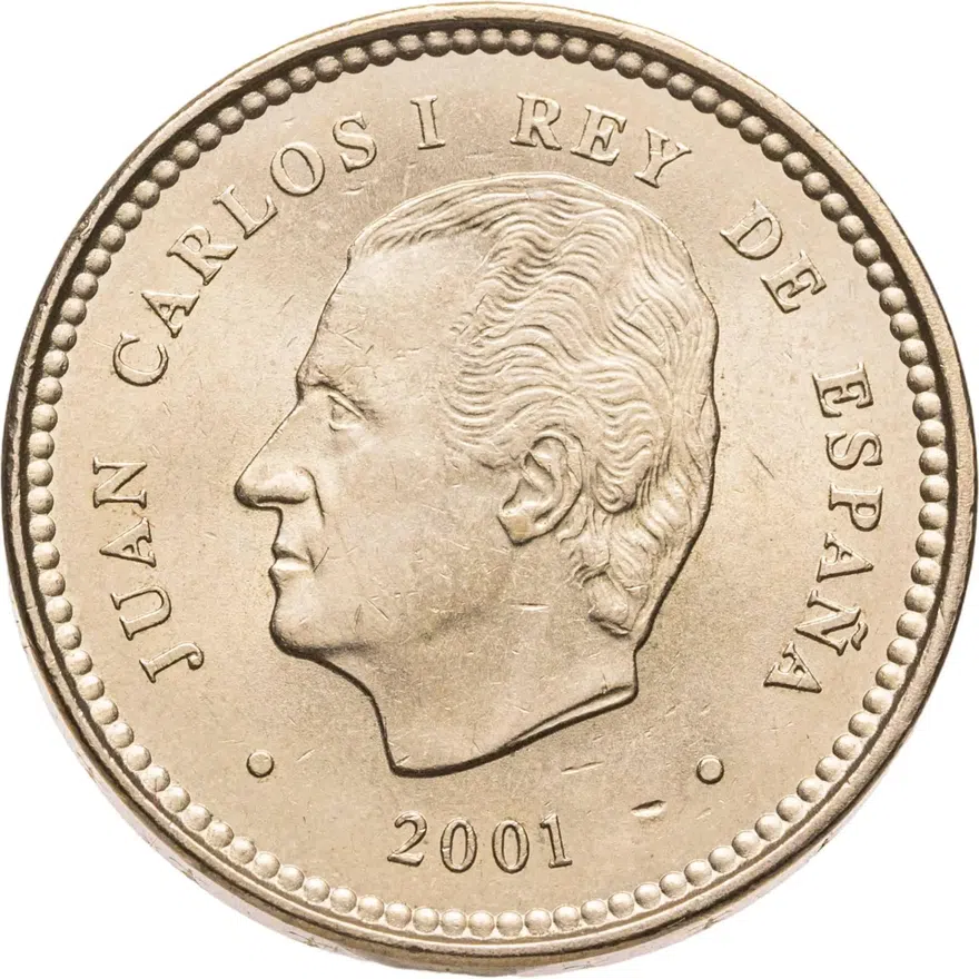 Испания 100 песет (pesetas) 2001 "132 года песете", реверс
