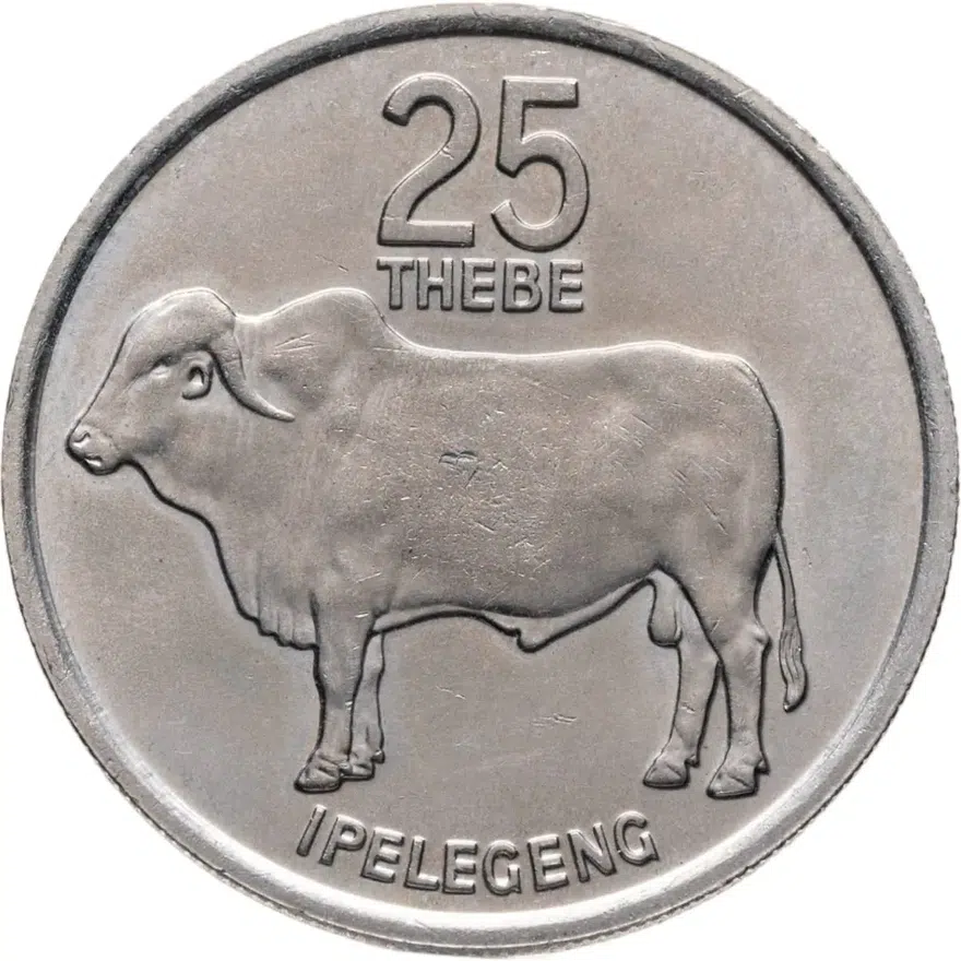 Ботсвана 25 тхебе (thebe) 1977