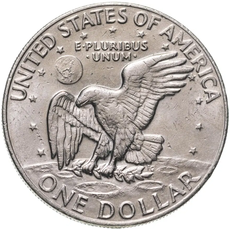 США 1 доллар (dollar) 1978  доллар Эйзенхауэра без обозначения монетного двора, реверс