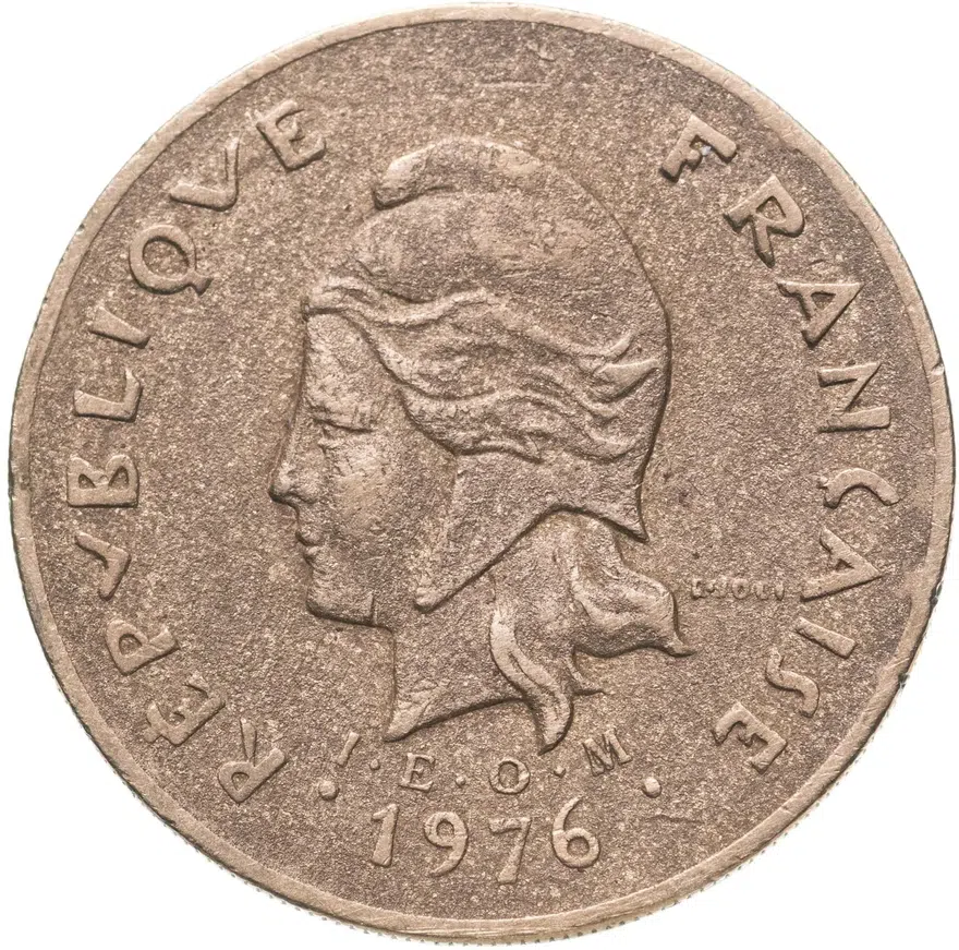 Новая Каледония 100 франков (francs) 1976