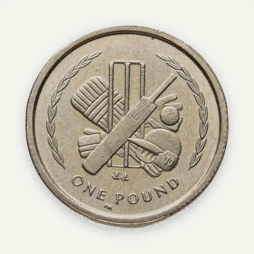 Остров Мэн 1 фунт (pound) 1998 без трискелиона на аверсе