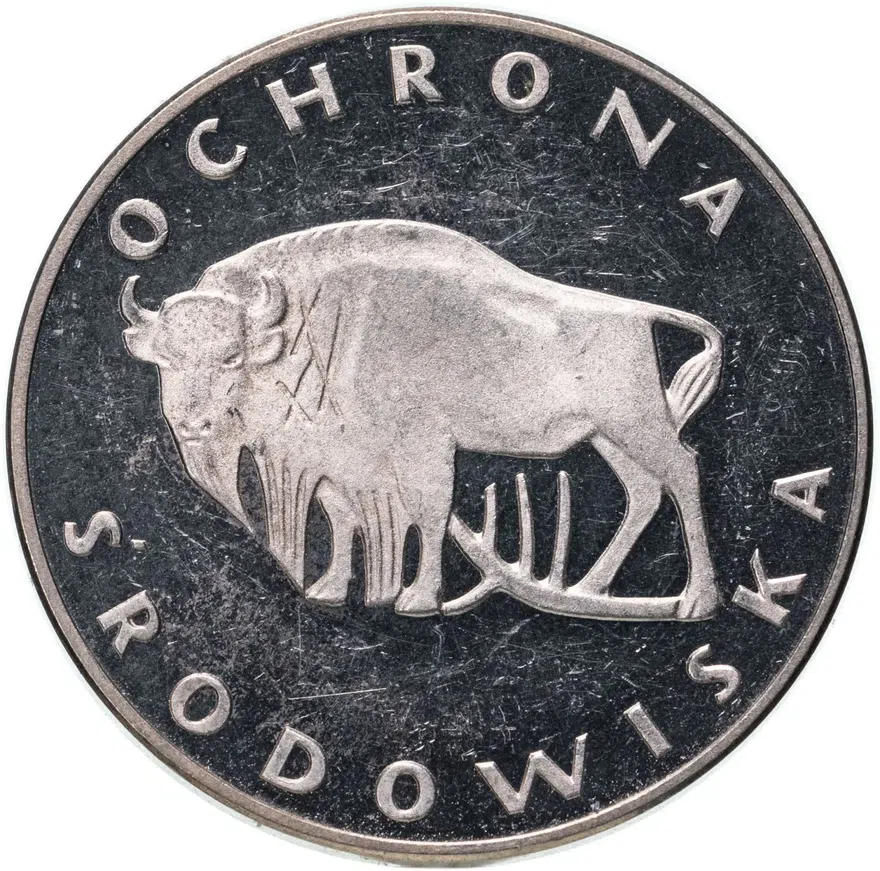 Польша 100 злотых (zlotych) 1977  Охрана окружающей среды - Зубр