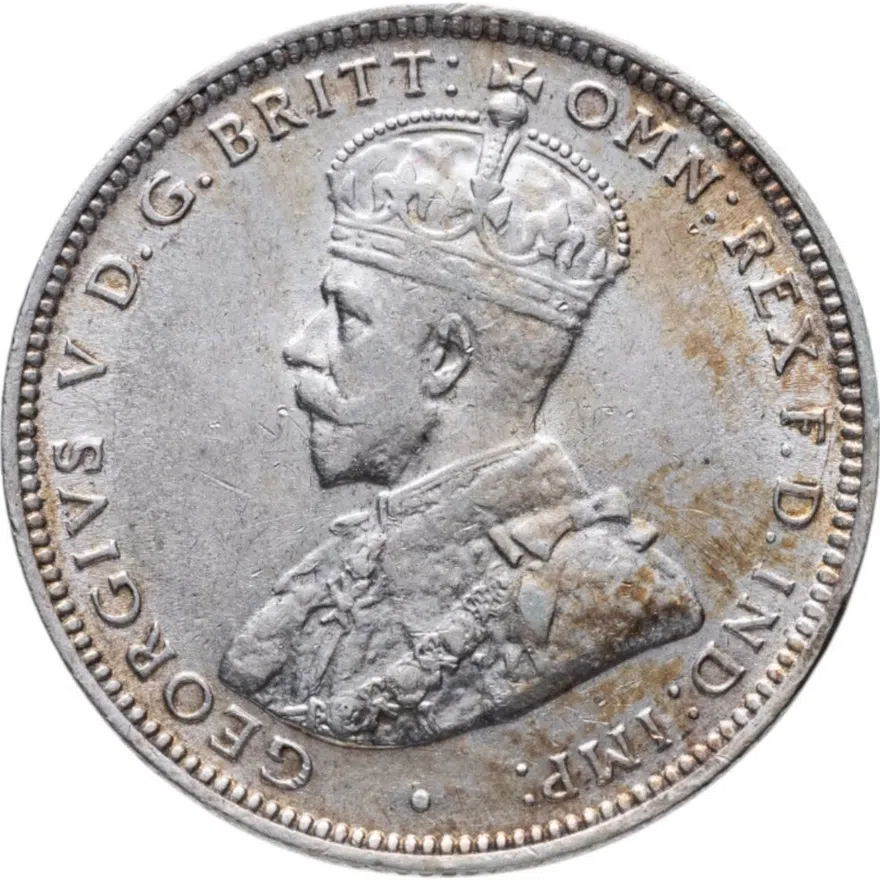 Британская Западная Африка 1 шиллинг (shilling) 1914, реверс
