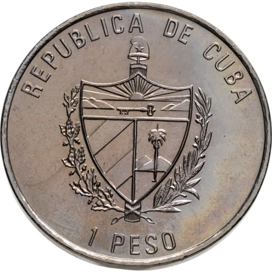 Куба 1 песо (peso) 2001 "175 лет Освобождению - Место рождения Симона Боливара", реверс