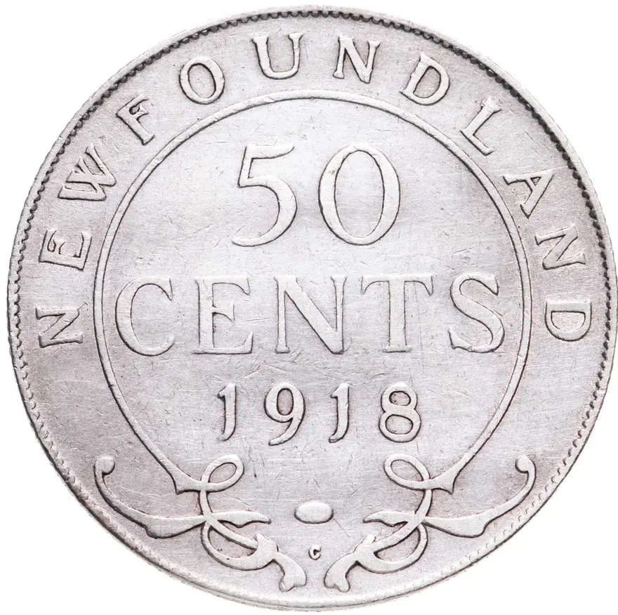 Ньюфаундленд 50 центов (cents) 1918