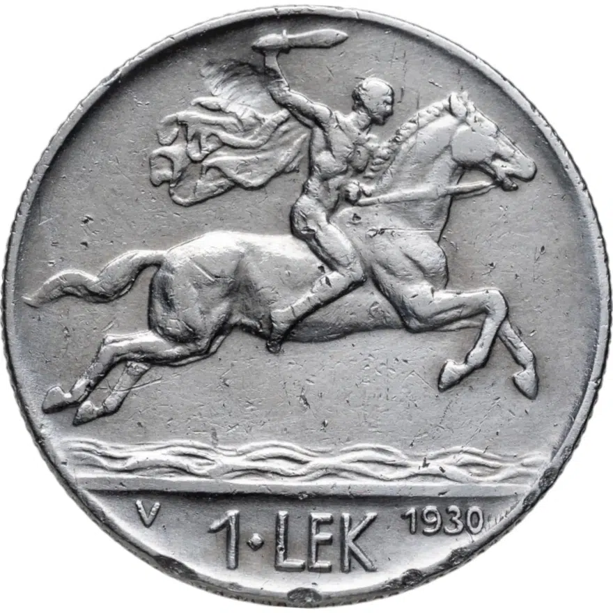 Албания 1 лек (lek) 1930, реверс