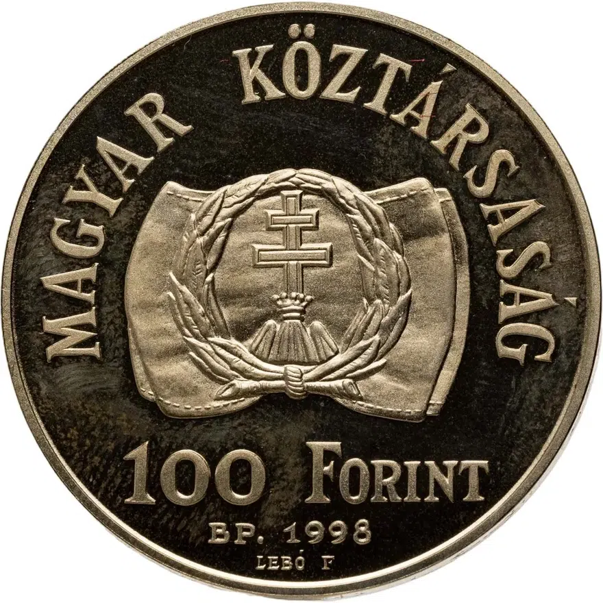 Венгрия 100 форинтов (forint) 1998  150 лет Революции 1848 года, аверс
