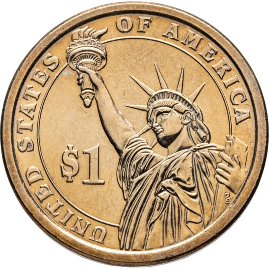 США 1 доллар 2009 D "11-ый Президент США - Джеймс Нокс Полк"
