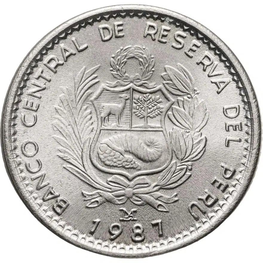 Перу 1 инти (inti) 1987, реверс