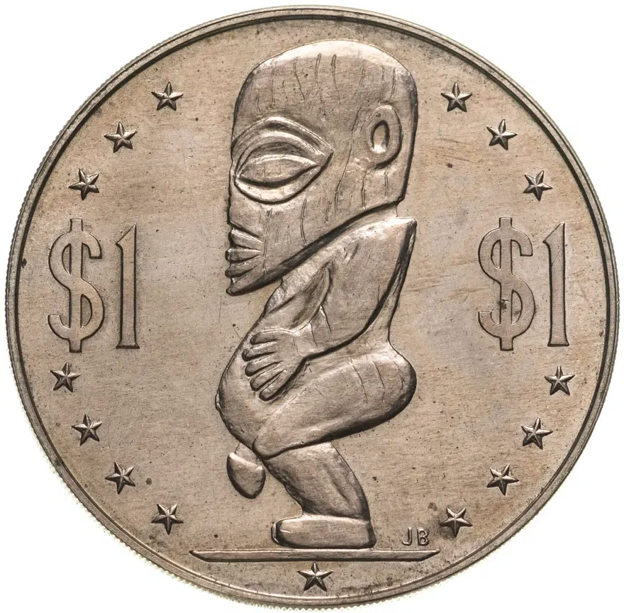 Острова Кука 1 доллар (dollar) 1973, аверс