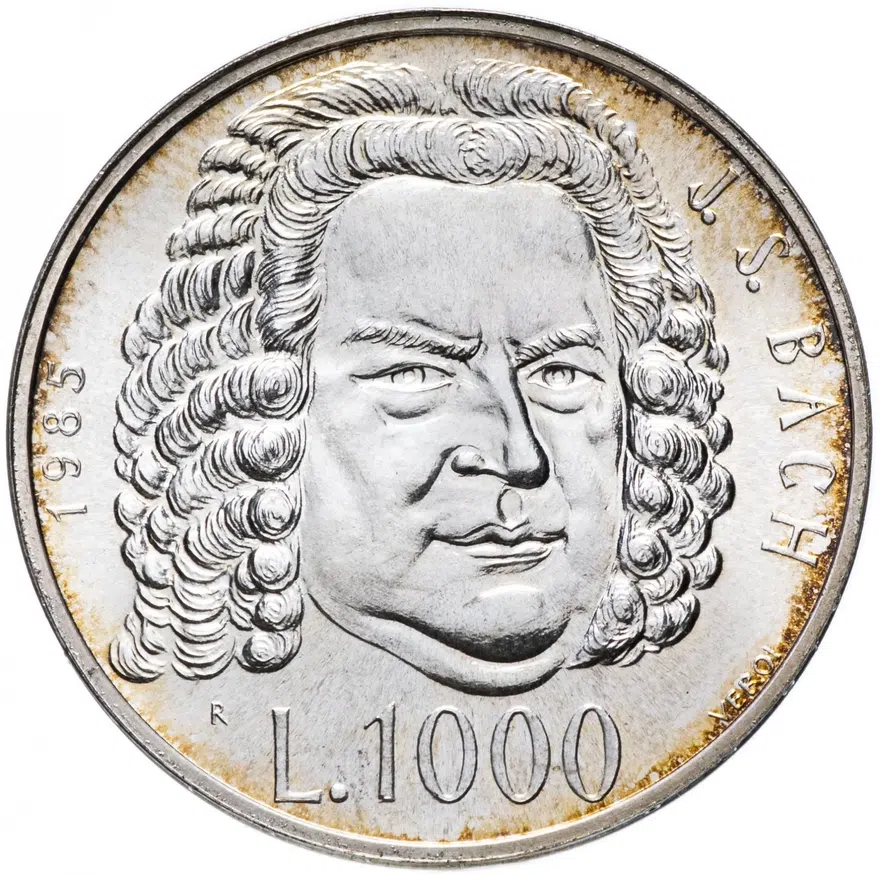 Сан-Марино 1000 лир (lire) 1985 "Европейский год музыки"