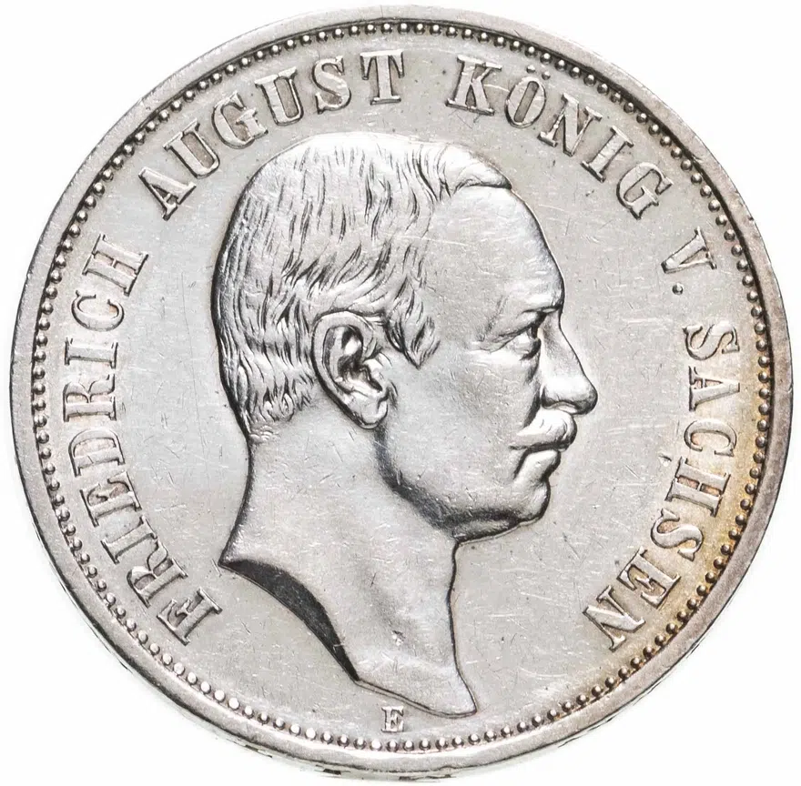 Германия (Империя) 3 марки (mark) 1910 E Саксония
