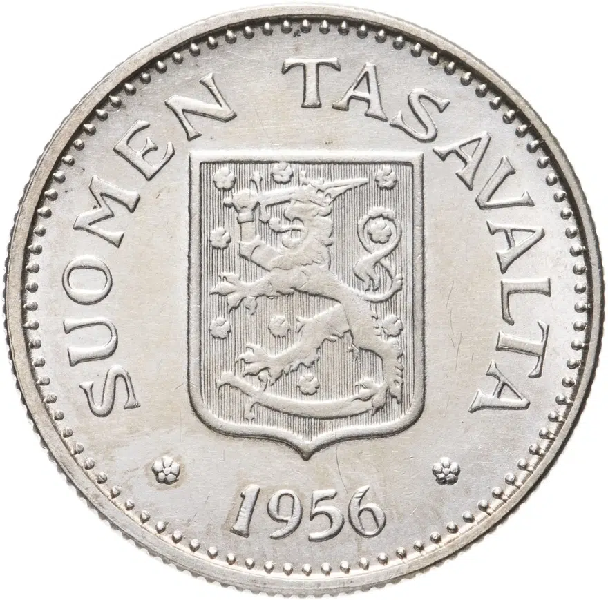 Финляндия 200 марок (markkaa) 1956, реверс