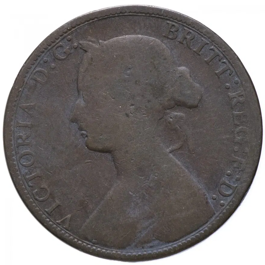 Великобритания 1/2 пенни (penny) 1872