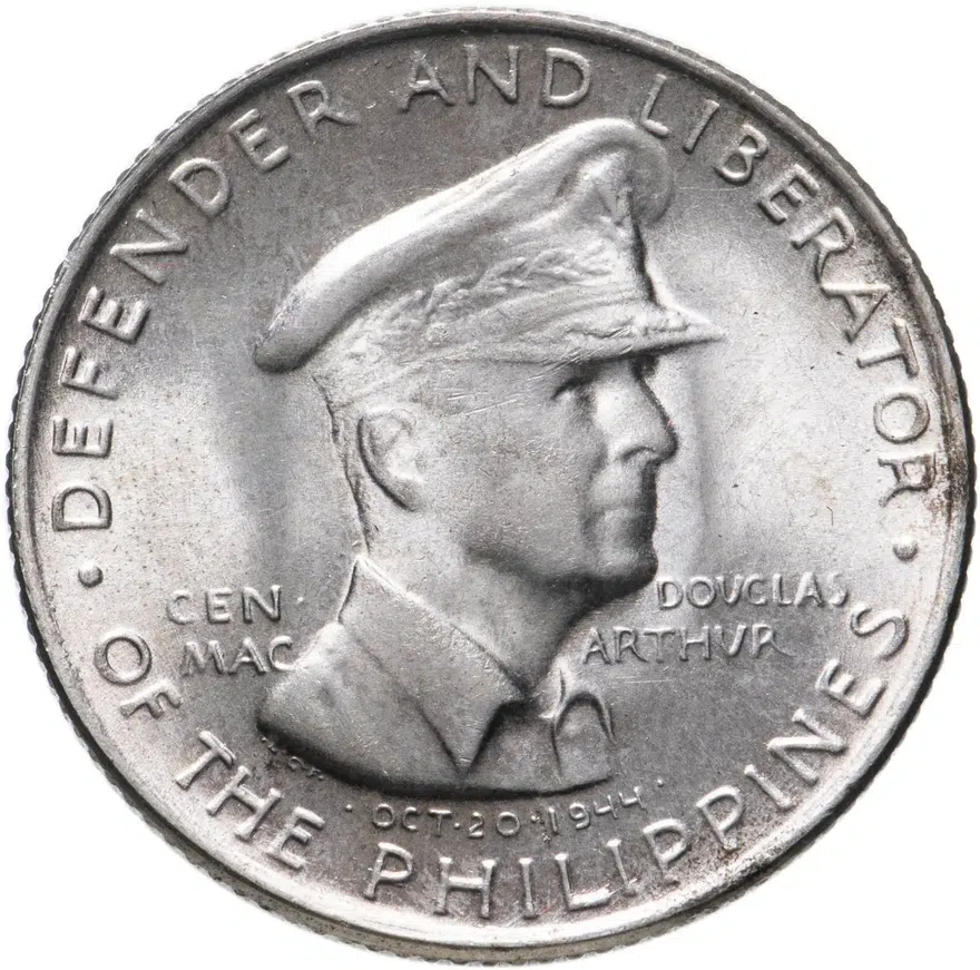 Филиппины 50 сентаво (centavos) 1947  Генерал Дуглас Макартур